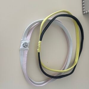 lululemon athletica Kids Headband Trio - Black, Yellow, Pink